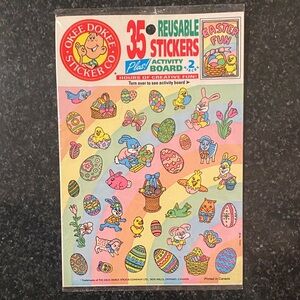 Vintage Okee Dokee Sticker Co. Easter Fun Stickers